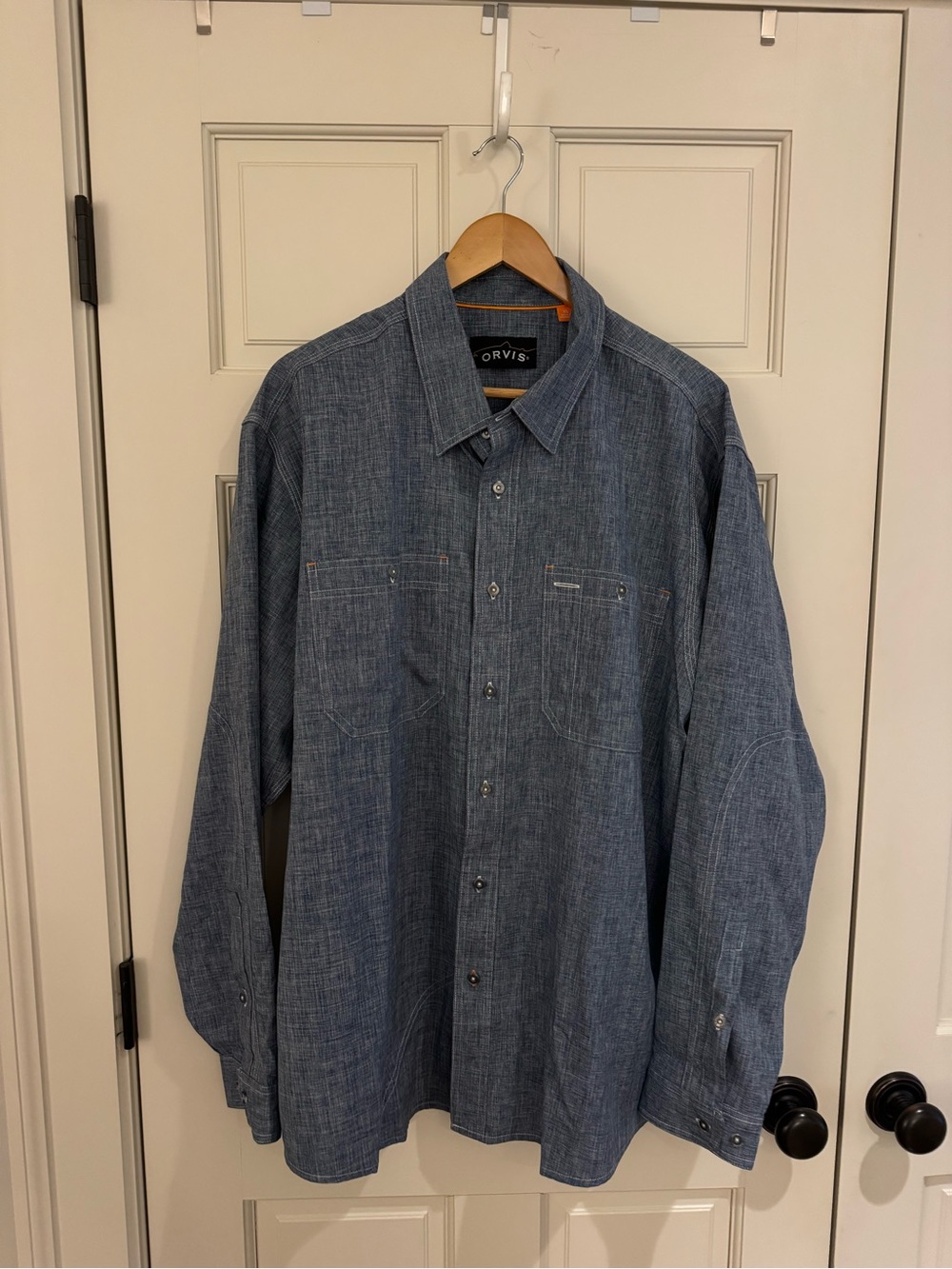 Orvis Tech Chambray Work Shirt - like new condition